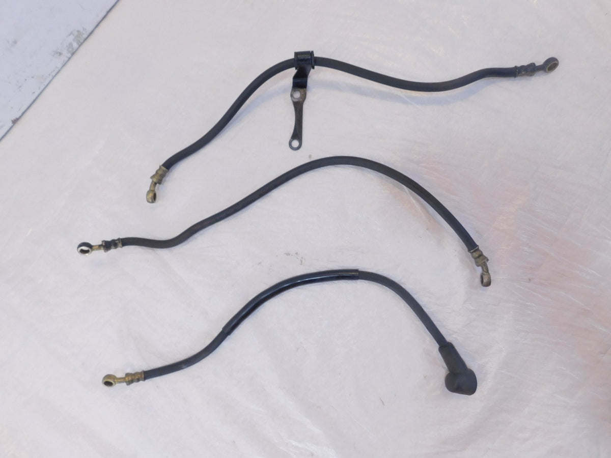 1983 83 Yamaha XJ750 Maxim 750 Front Brake Master Cylinder Brake Hose Pipe Lines - C3 Cycle