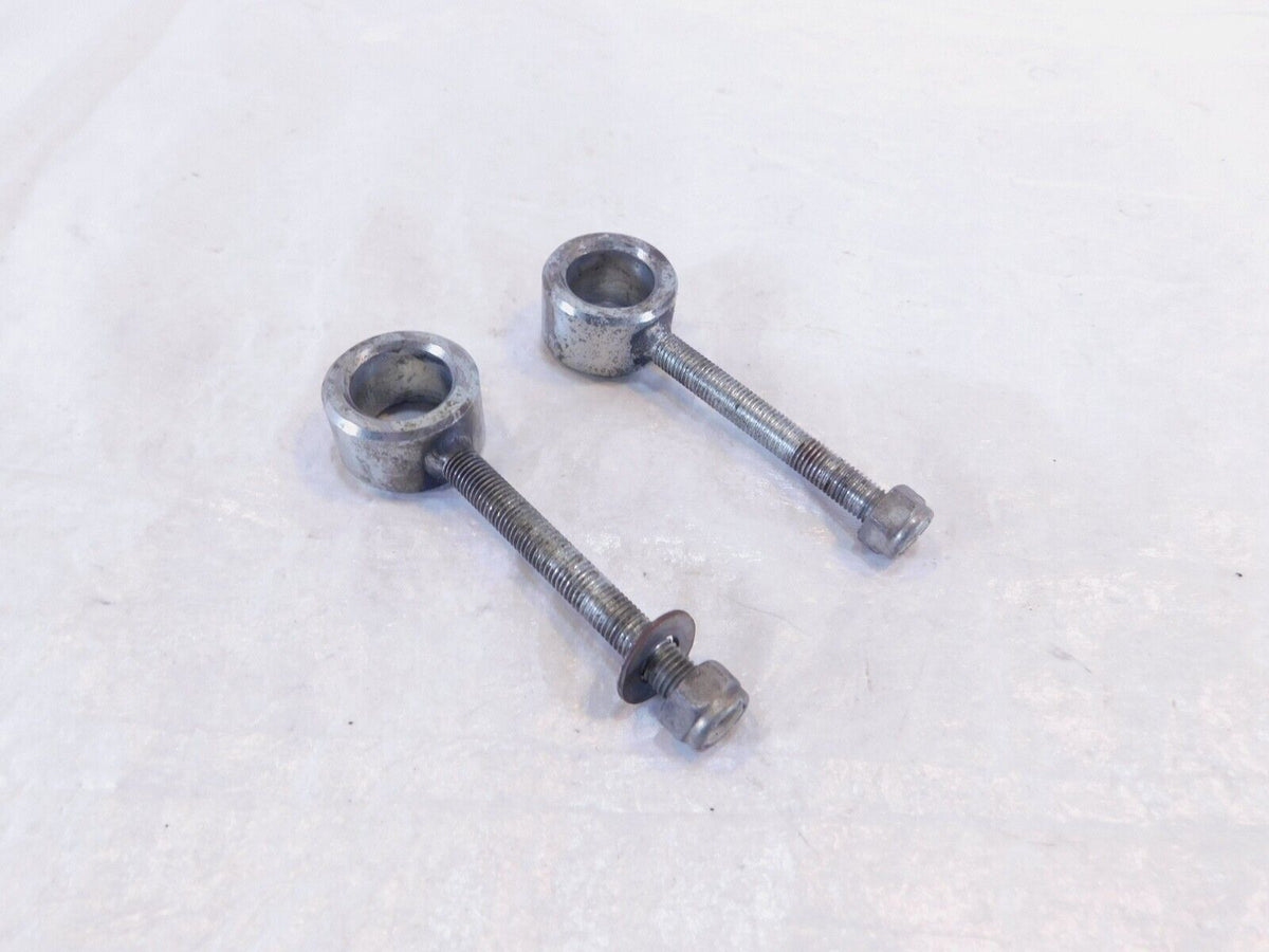 Indian Gilroy Scout Chief & Spirit Chrome Rear Wheel Axle Adjuster Bolts w/ Nuts - C3 Cycle