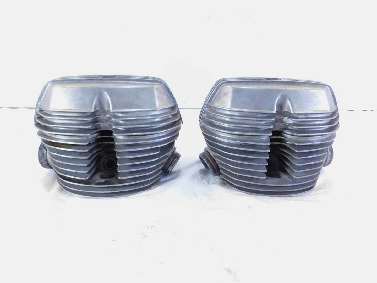 BMW Airhead R80 Silver Left/Right Engine Motor Cylinder Head w/ Valve Covers - C3 Cycle