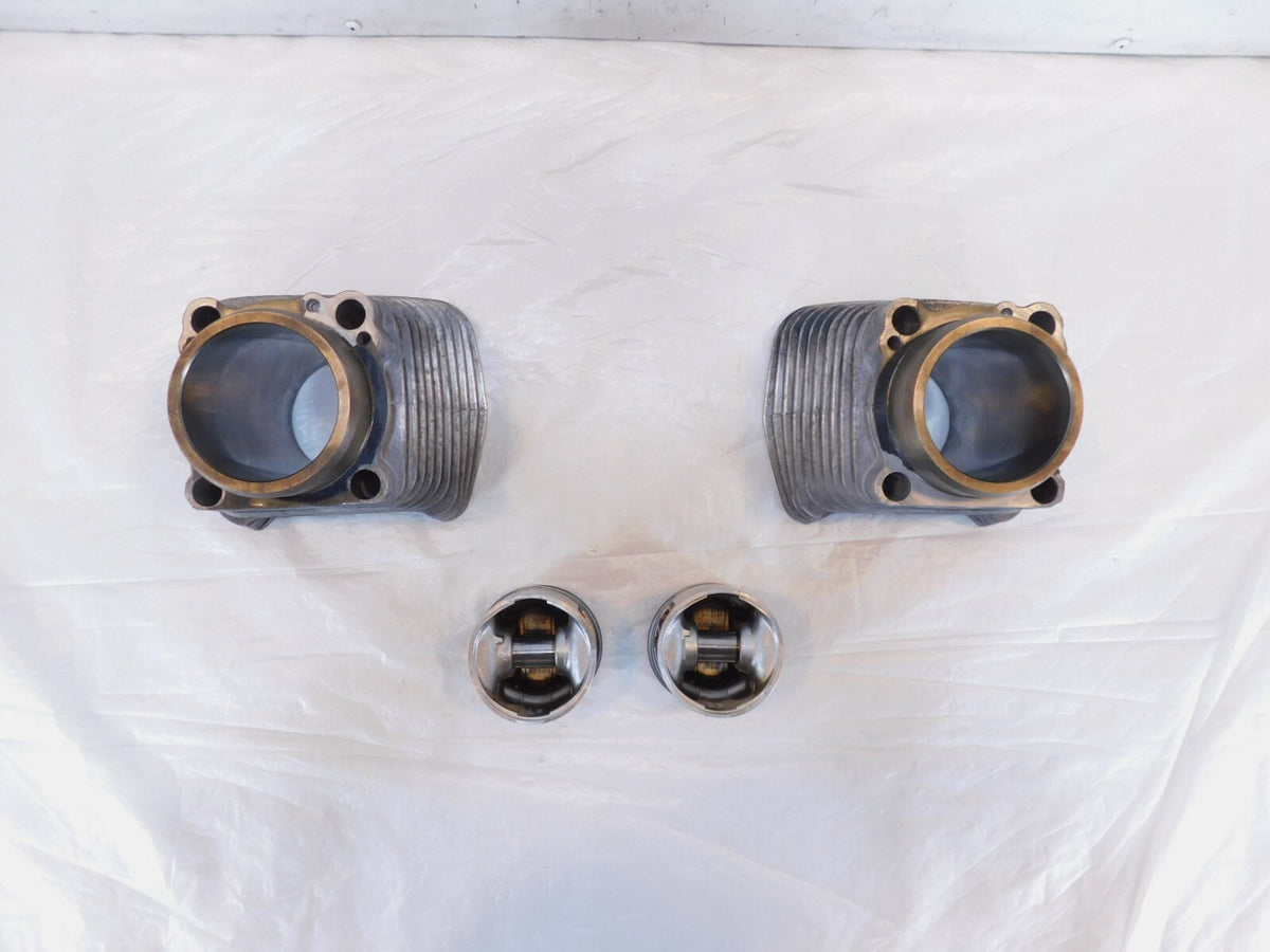 Pair Harley Davidson Sportster 883 Silver Engine Cylinder Barrel Jugs w/ Pistons - C3 Cycle