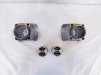 Pair Harley Davidson Sportster 883 Silver Engine Cylinder Barrel Jugs w/ Pistons - C3 Cycle