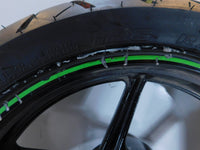 2008 2009 2010 Kawasaki Ninja 250R EX250 Black/Green Rear Wheel Rim 17x3.5 -Bent