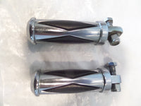 Harley Touring FXR Dyna Sportster & Softail Chrome Diamond Footpegs Footrests