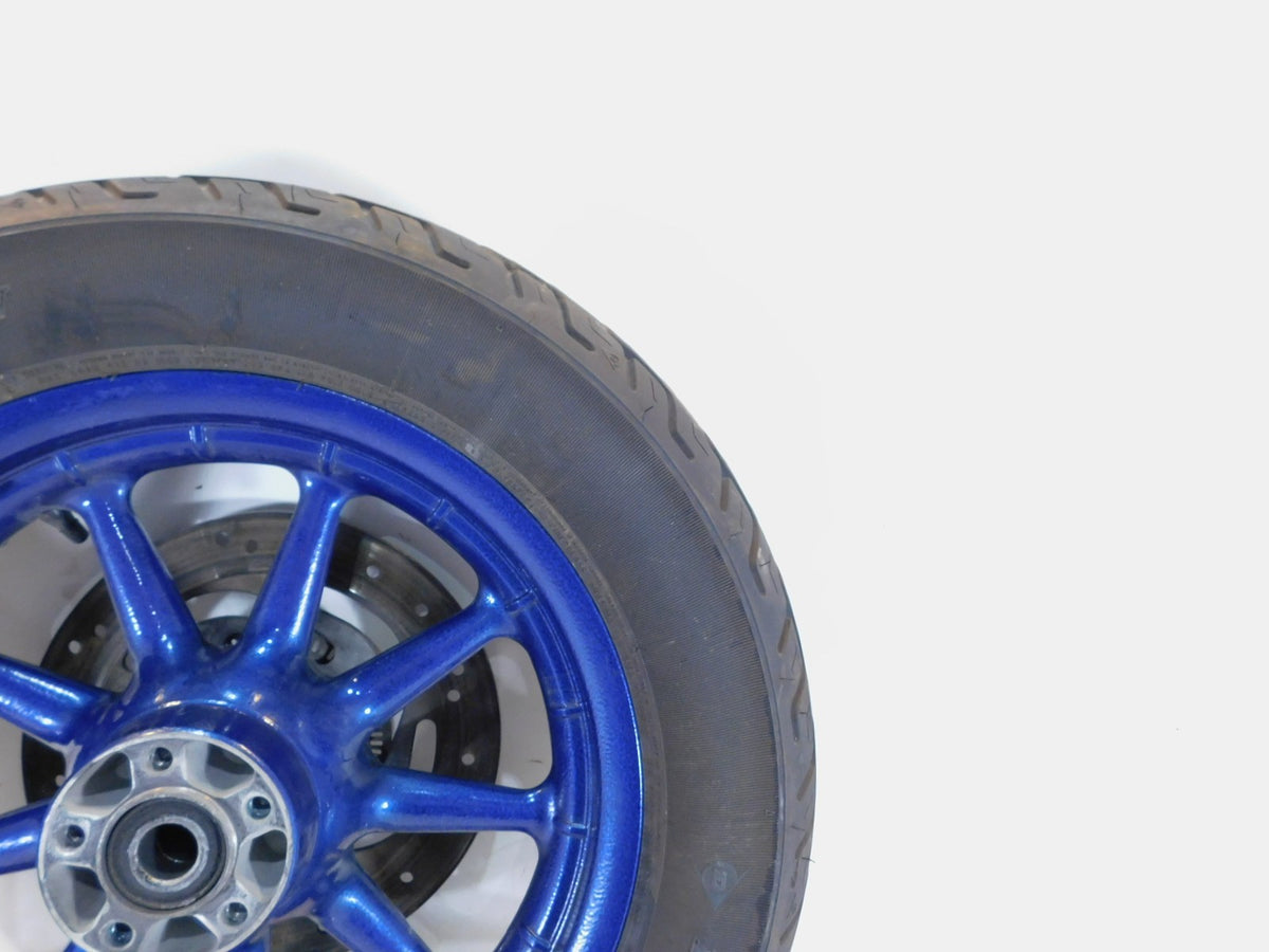 Harley Touring Road Street & Electra Glide Blue Mag Cast Rear Wheel Rim & Tire - C3 Cycle
