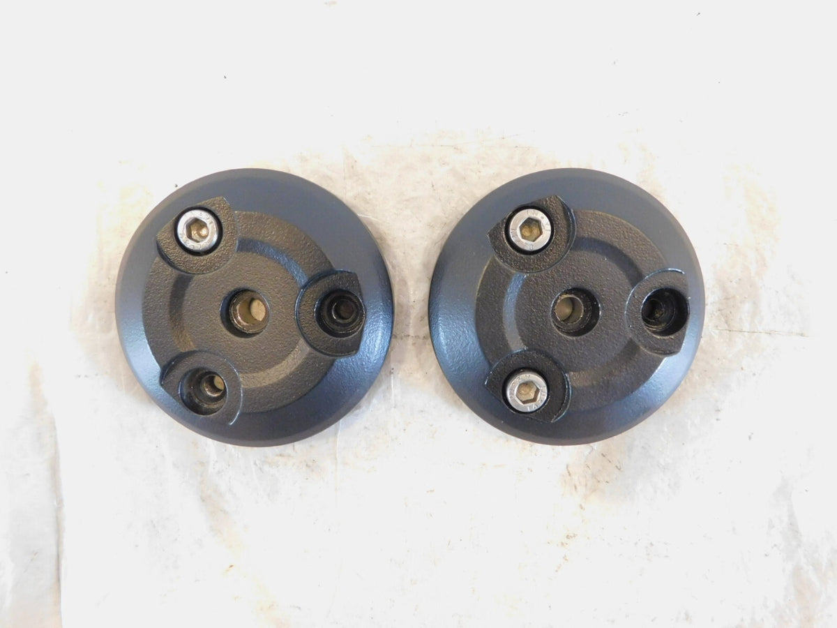 Triumph Adventurer Thunderbird Sport Pair Black Frame Plug Cover Finishers - C3 Cycle