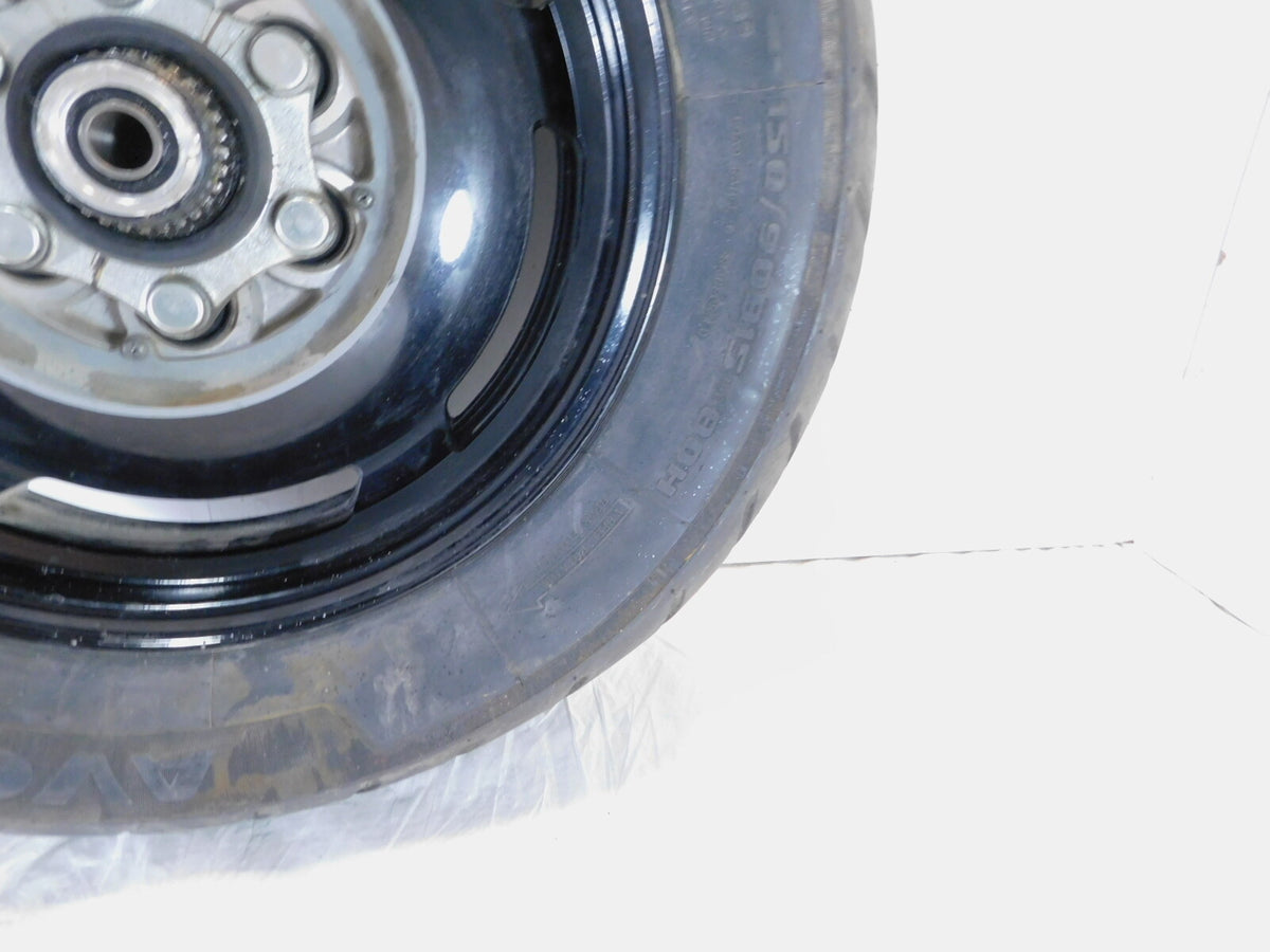 1996 1997 1998 Yamaha V-Max 1200 VMX12 OEM Black Cast Rear Wheel Rim Tire -Bent - C3 Cycle