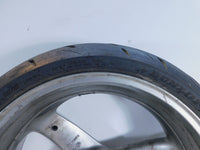 Triumph Daytona 955i & Speed Triple Sprint Silver Rear Wheel Rim & Tire T2015213 - C3 Cycle
