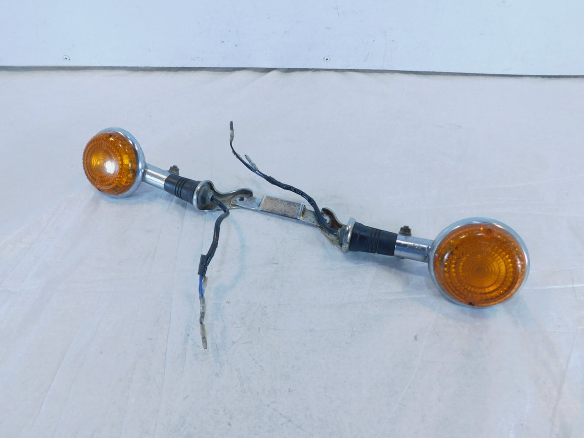 Yamaha Virago 700 750 1100 XV750 Front Turn Signal Indicators w/ Mount Bracket - C3 Cycle