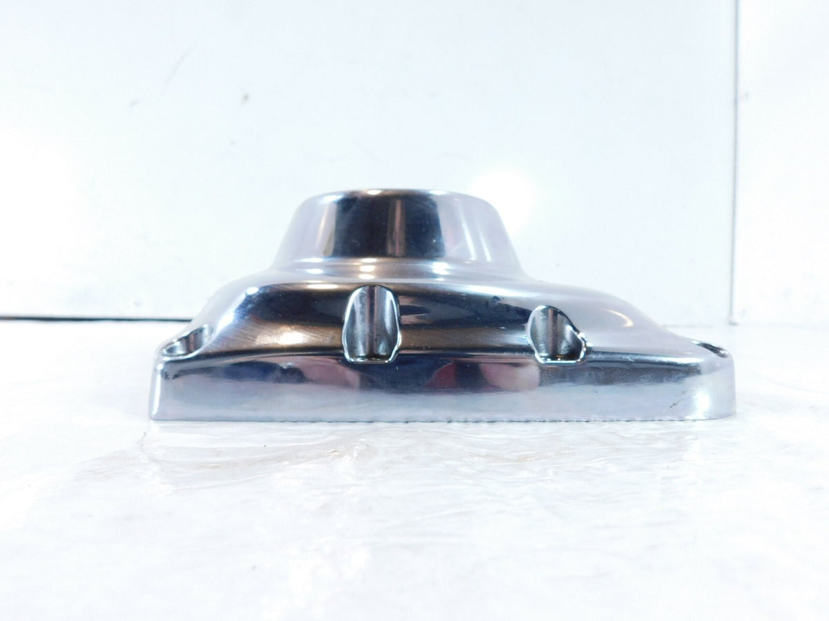 Harley Twin Cam Touring Softail Dyna Chrome Logo Right Engine Cam Gear Cover - C3 Cycle
