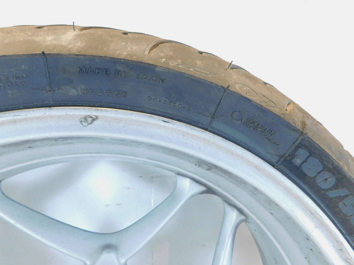 2005-2013 BMW R1200RT R1200ST R1200 RT ST R900RT Silver Back Rear Wheel w/ Tire - C3 Cycle