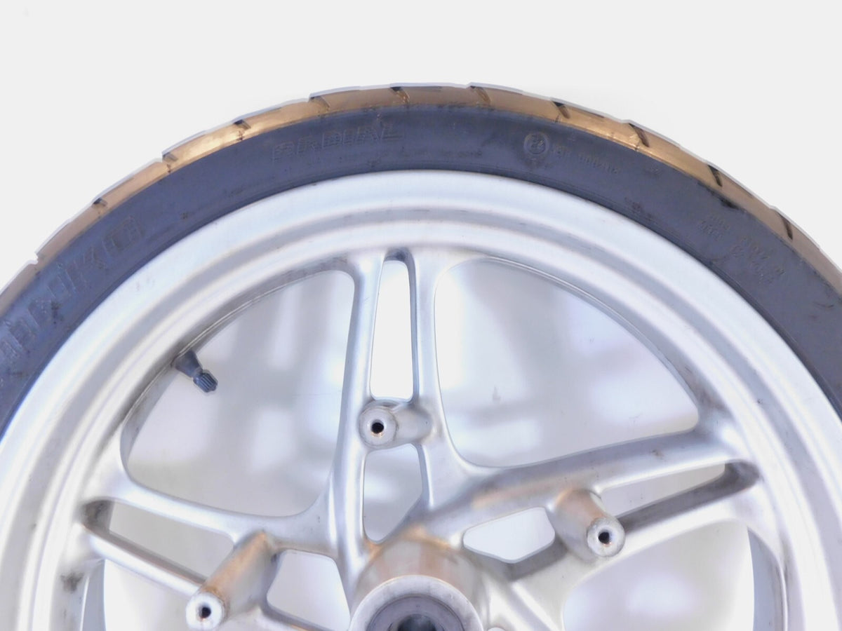 BMW K1200GT K1200RS R1100S R1150R Cast Silver Front Wheel Rim & Tire - Straight - C3 Cycle