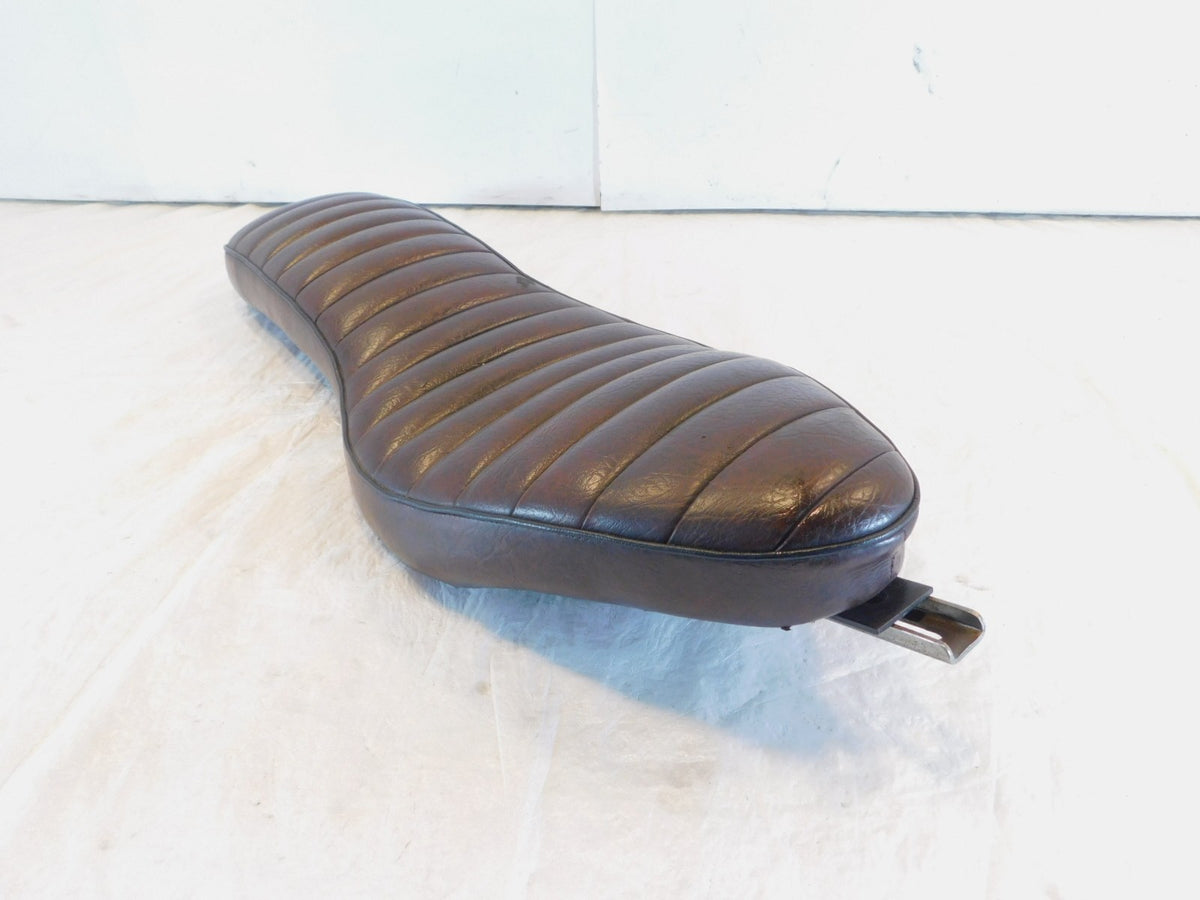 1957-1978 Harley Davidson Sportster 900 & 1000 Brown Leather Front & Rear Seat - C3 Cycle