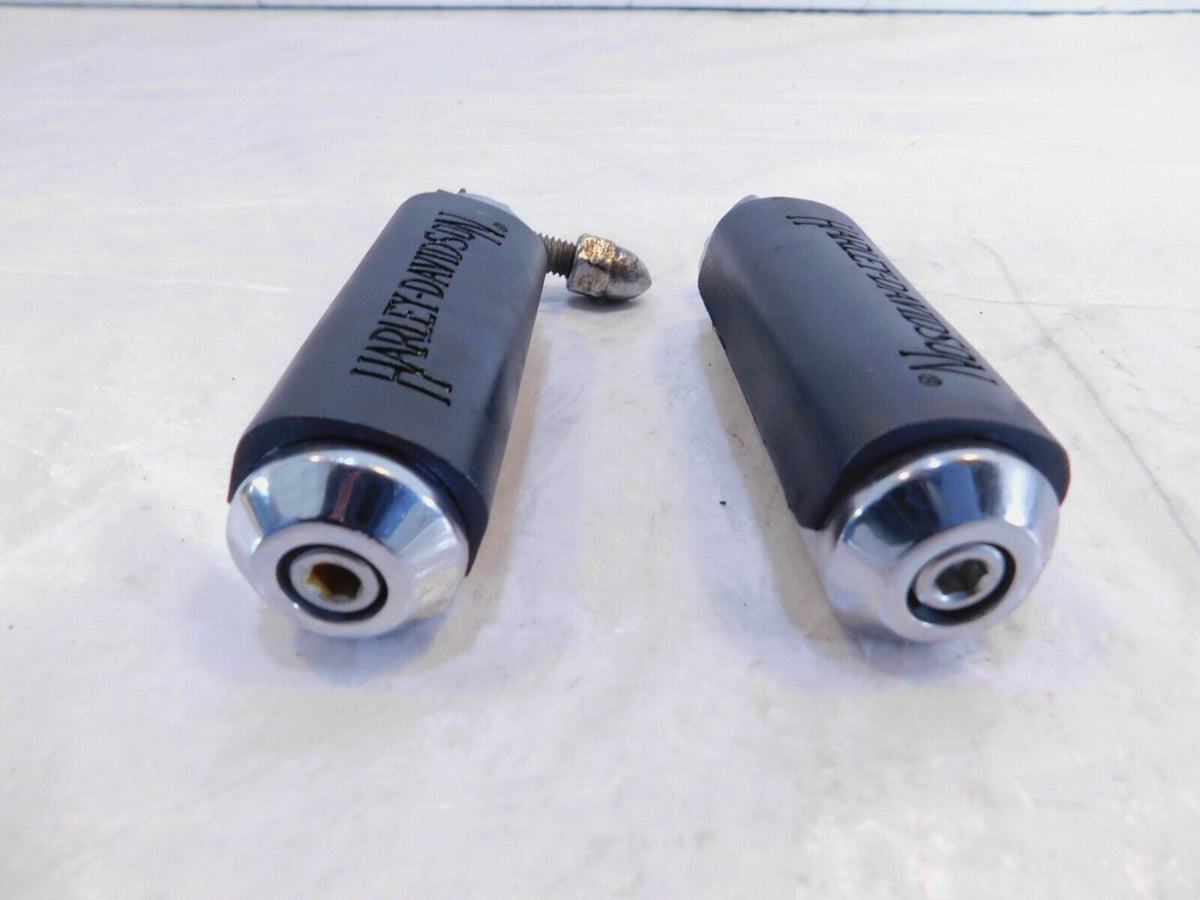 Harley Touring Dyna Sportster & Softail ISO Chrome & Rubber Footpeg Footrests - C3 Cycle