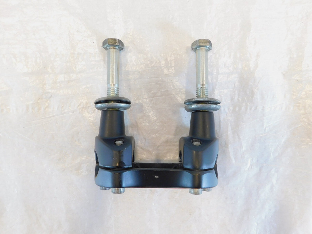 Harley Davidson Sportster 883 & 1200 & Dyna Black Handlebar Bar Riser Clamps - C3 Cycle