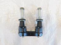 Harley Davidson Sportster 883 & 1200 & Dyna Black Handlebar Bar Riser Clamps - C3 Cycle