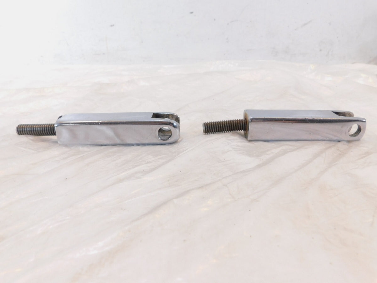 Harley EVO FXR EVO Dyna Chrome Front Highway Footpeg Peg Mount Clevis Brackets - C3 Cycle