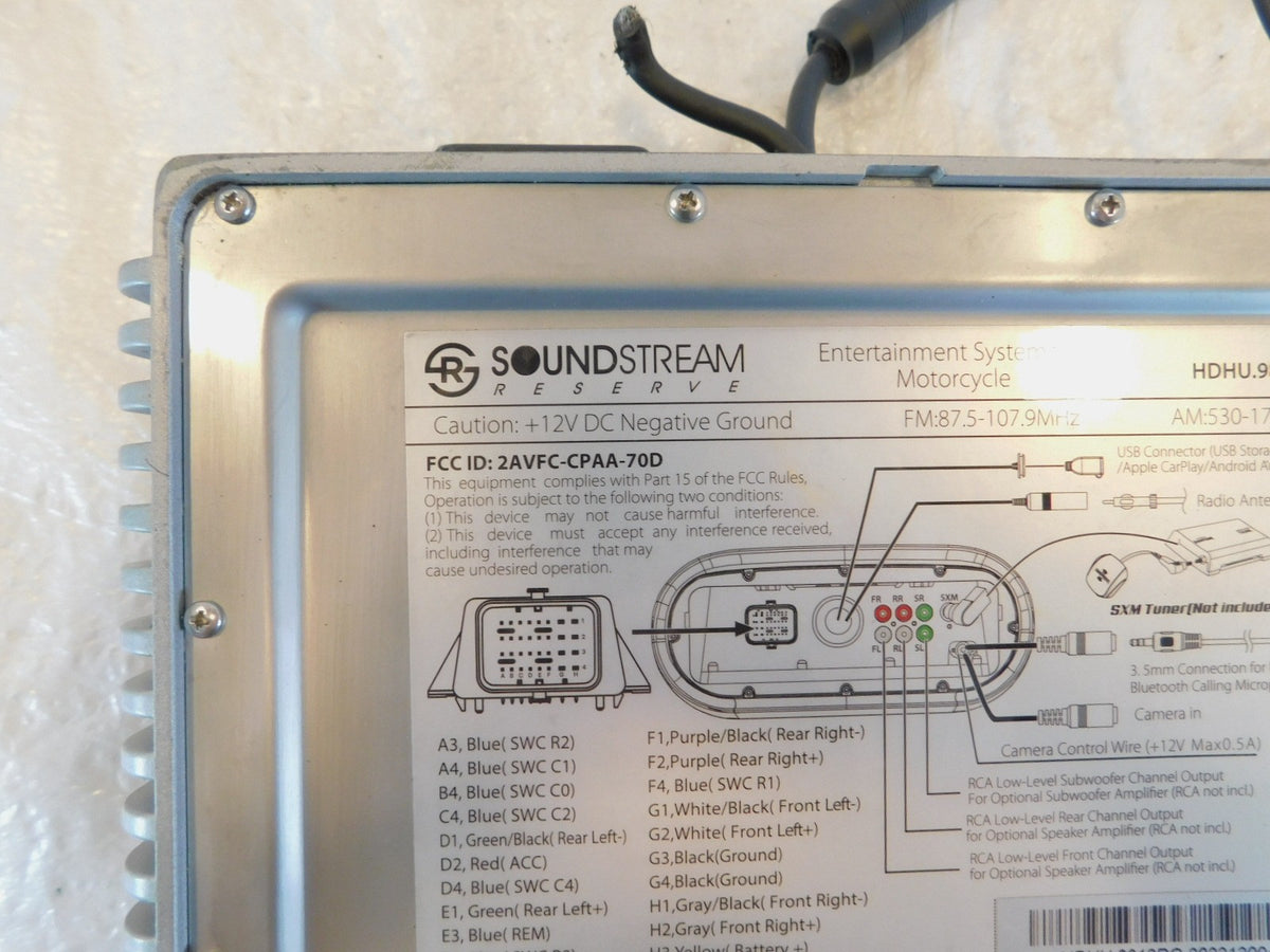 Harley Davidson Road & Electra Glide Soundstream Touch Screen Radio Head Unit - C3 Cycle