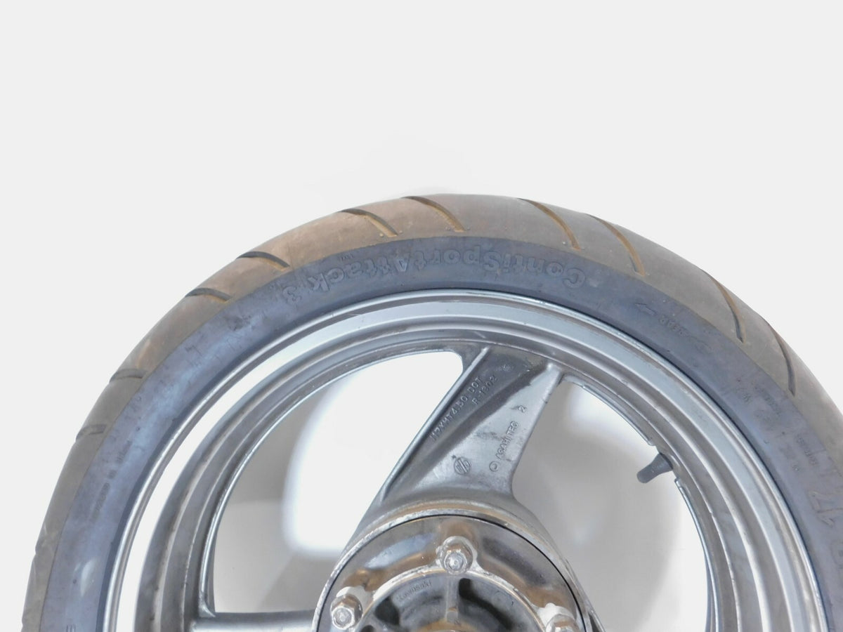 Kawasaki Ninja ZX-6 ZX600 ZX600-E & ZZR600 Gray Rear Wheel Rim w/ Tire - C3 Cycle