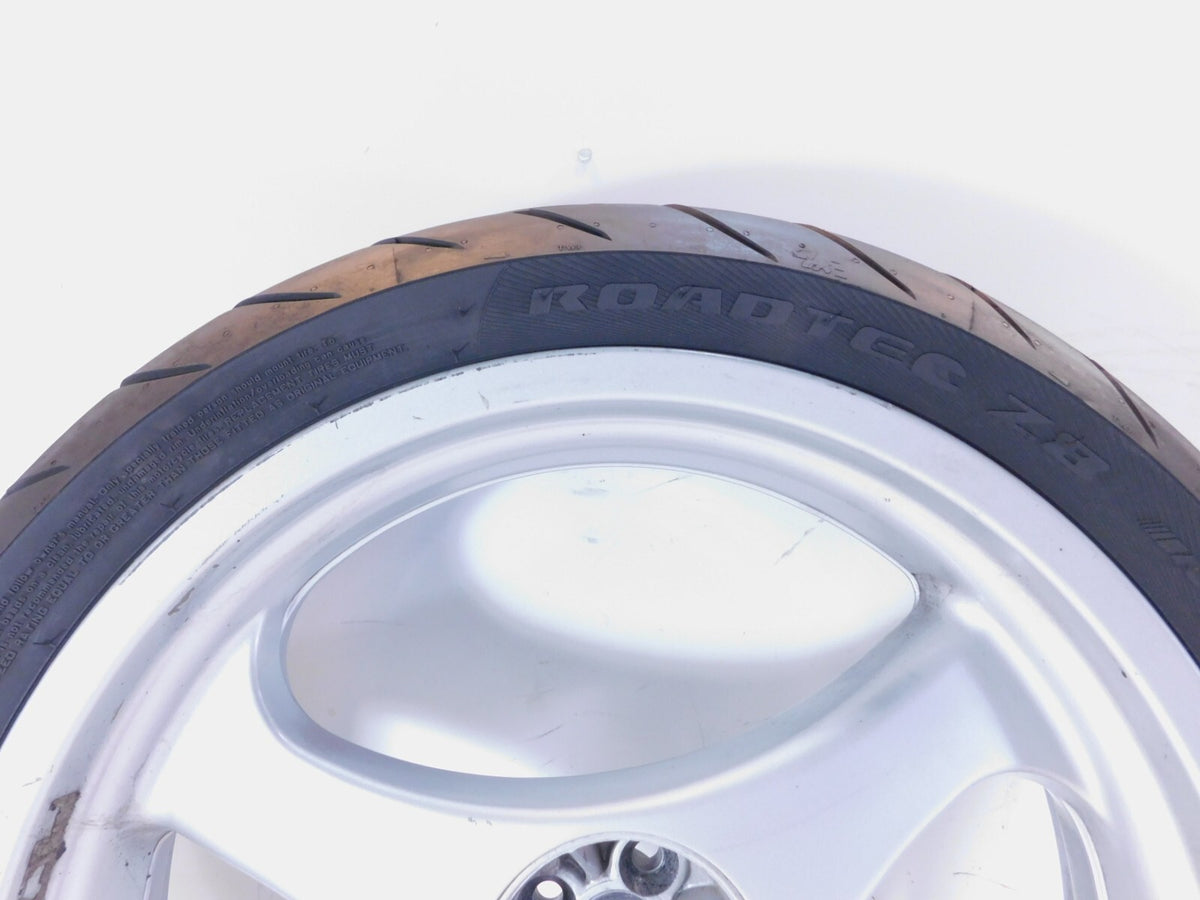 BMW R1100R R1100RT R1100RS R850R & K1 K1100LT Cast Silver Rear Wheel Rim & Tire - C3 Cycle