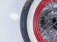 Harley Davidson Softail Heritage Classic Deluxe Spoked Front Wheel Red Rim Tire - C3 Cycle