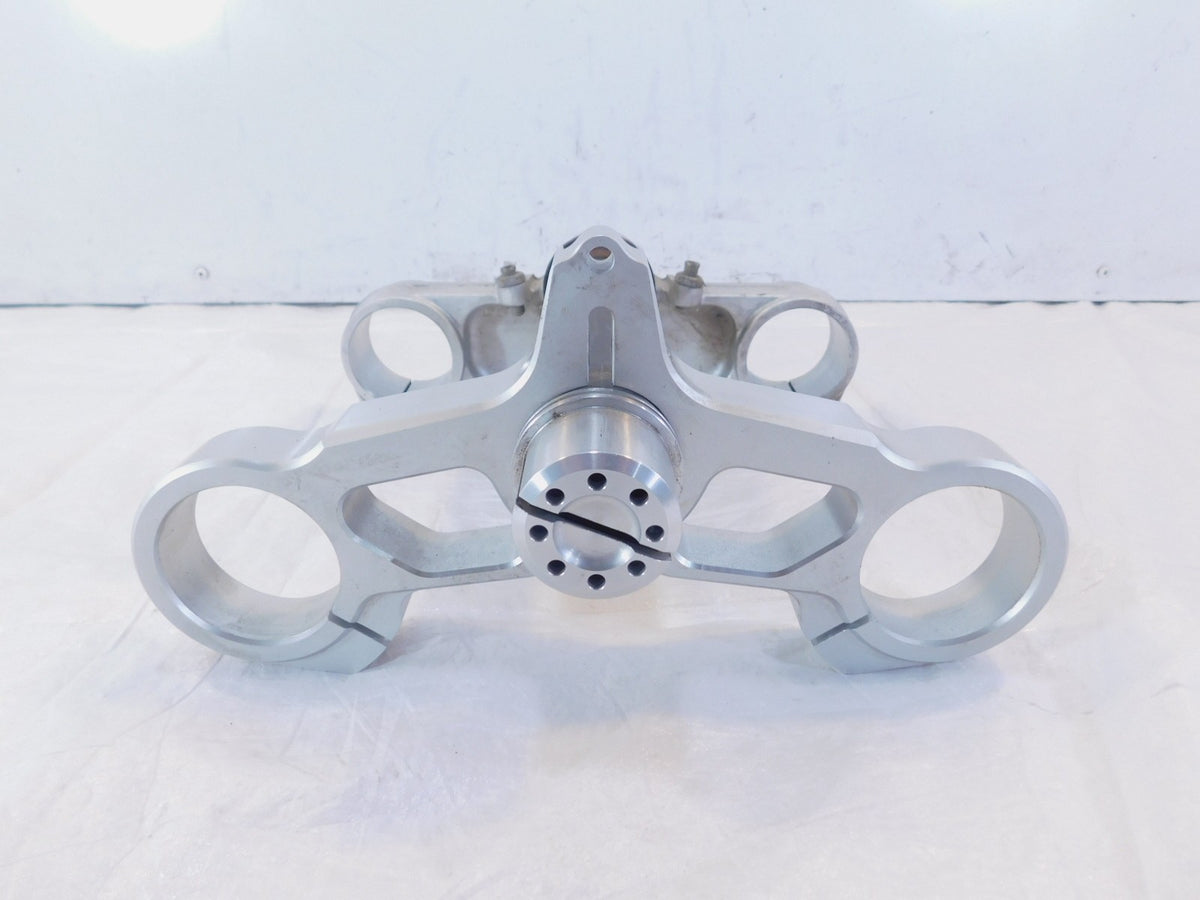 Ducati Superbike 749 Silver Front End Fork Steering Stem & Bridge Triple Tree - C3 Cycle