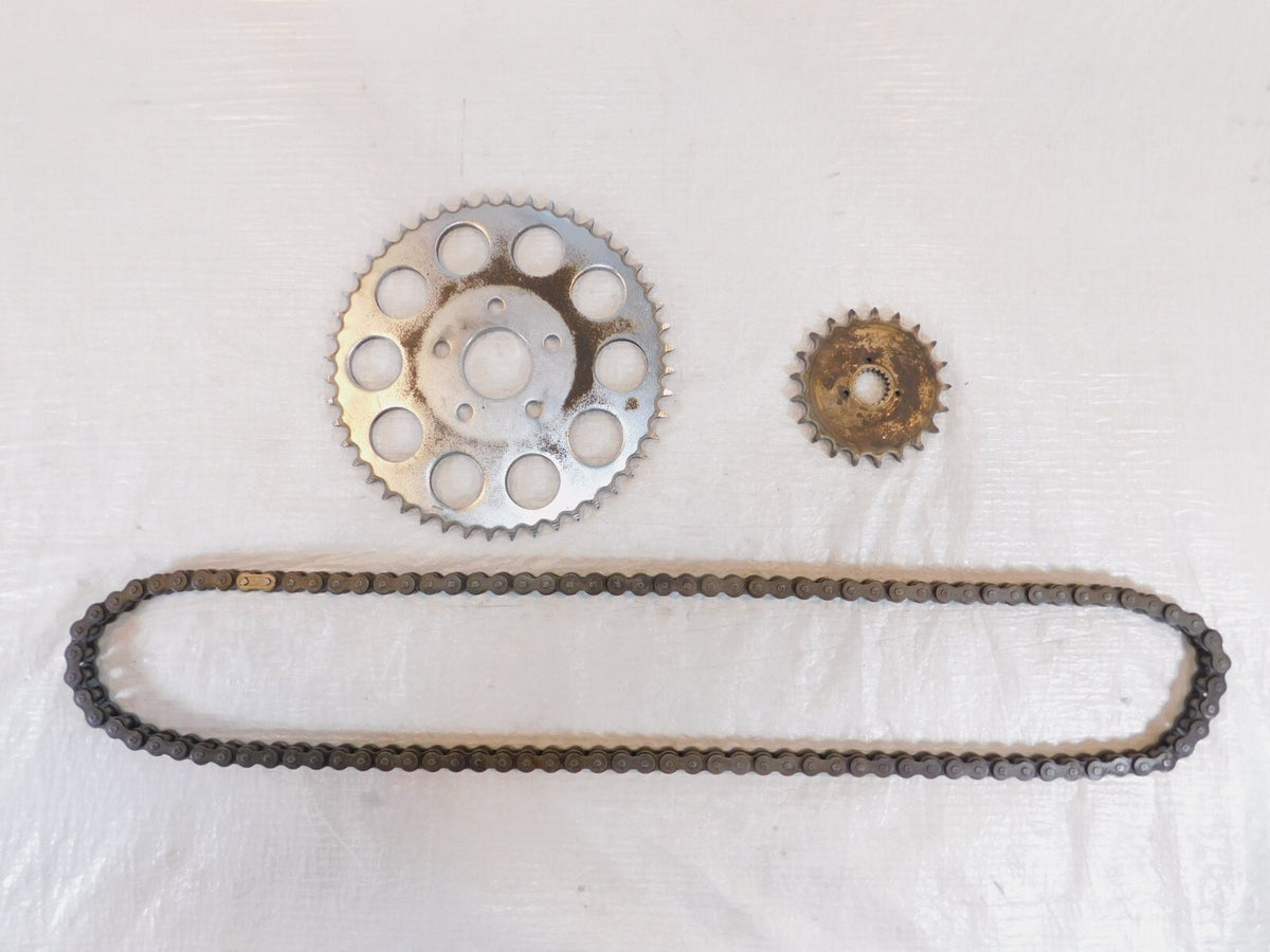 Harley Davidson Ironhead XLH Sportster 1000 Front Rear Drive Sprockets w/ Chain