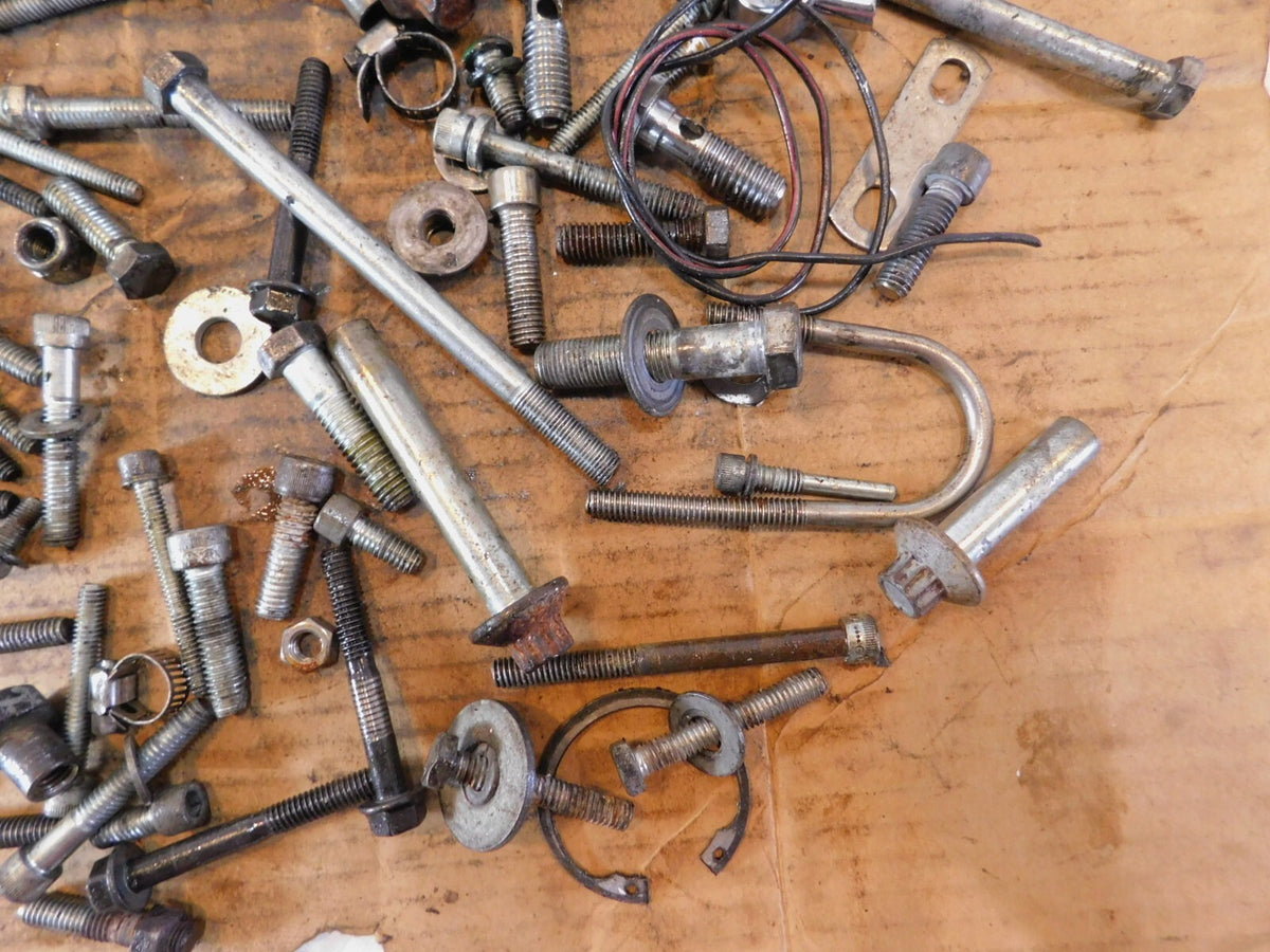 1988 Harley Davidson Sportster 883 1200 Hardware Nut Bolt Brackets Parts Box Lot - C3 Cycle