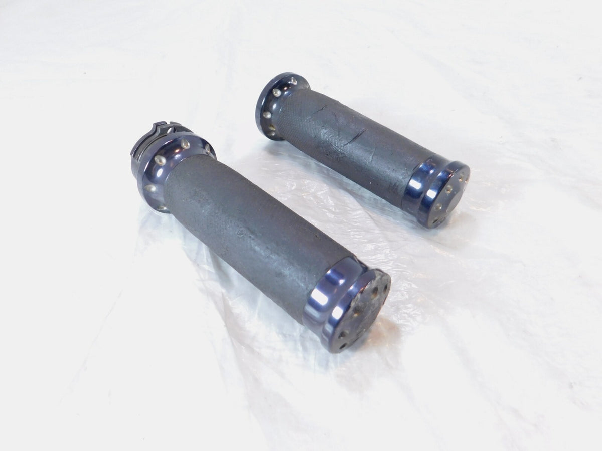 Harley Davidson Dyna Sportster Softail Left & Right Handlebar Hand Grips -Black - C3 Cycle