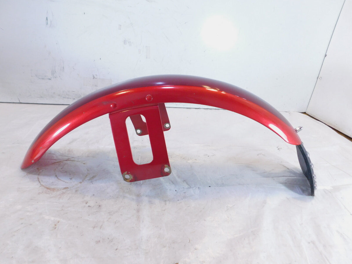 Harley Davidson Dyna Wide Glide Softail Red Front Wheel Cover Fender & Mud Guard - C3 Cycle