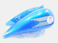 2001 Titan Phoenix ZRM ZSX Softail EVO Blue Left & Right Fuel Gas Petrol Tanks - C3 Cycle