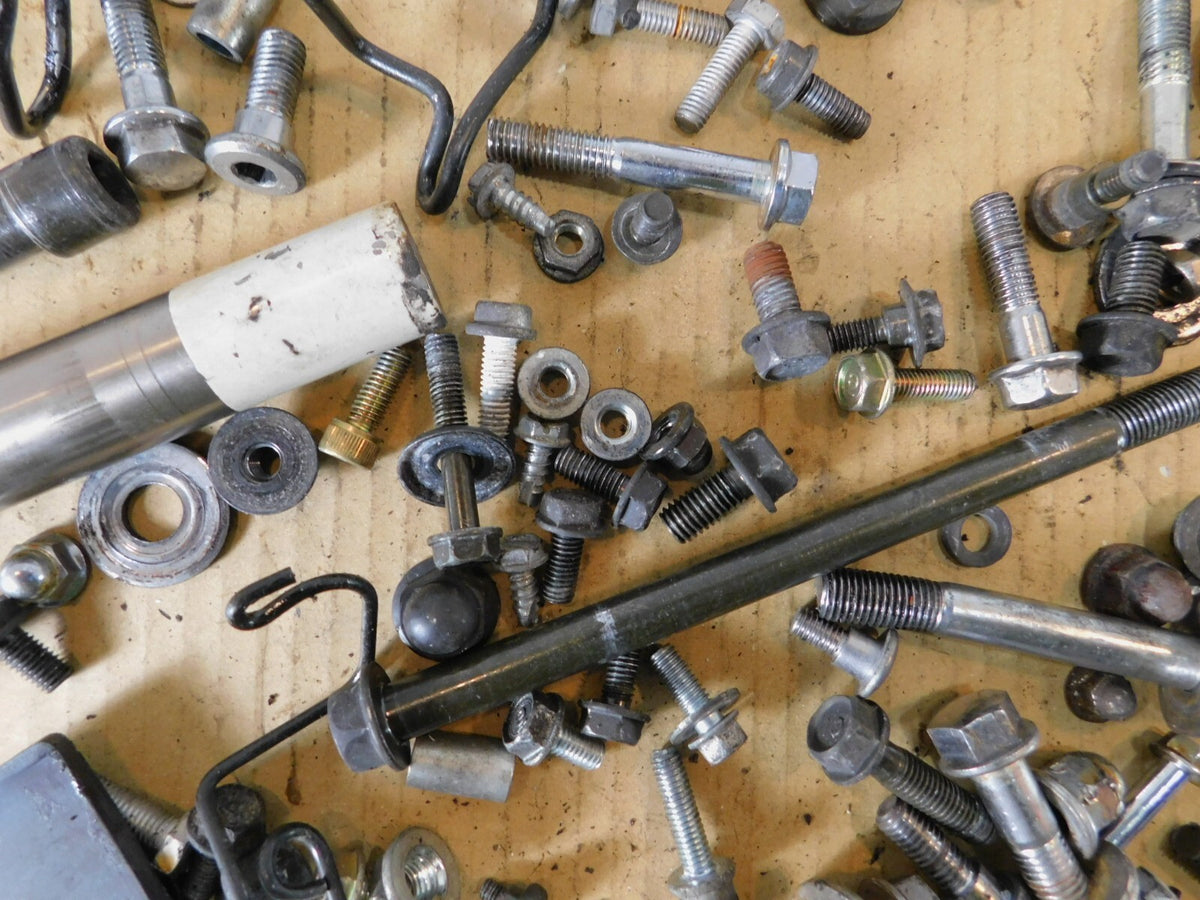 2001 Honda VLX 600 VT600CD Misc Hardware Nuts Bolts & Brackets Parts Box Lot - C3 Cycle