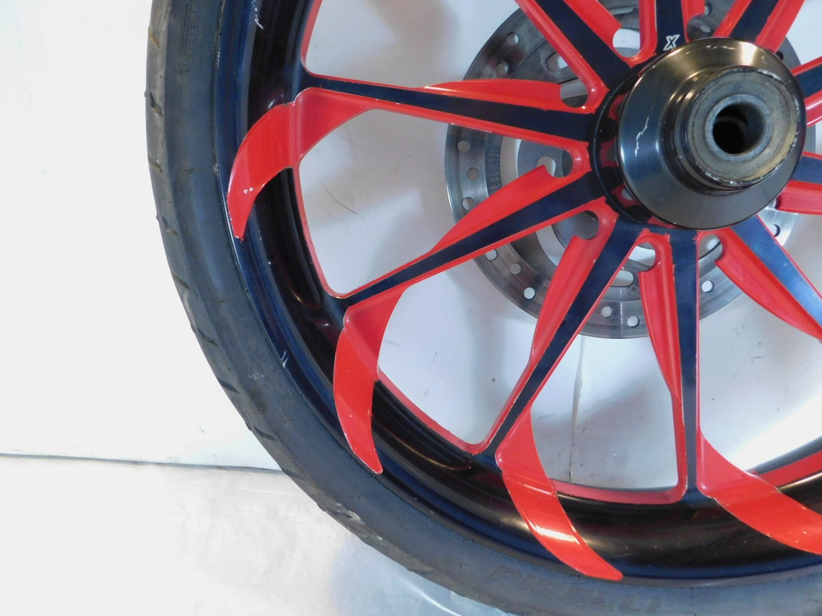 Harley Davidson Road King Street & Electra Glide 19" Billet Red Front Wheel Rim - C3 Cycle