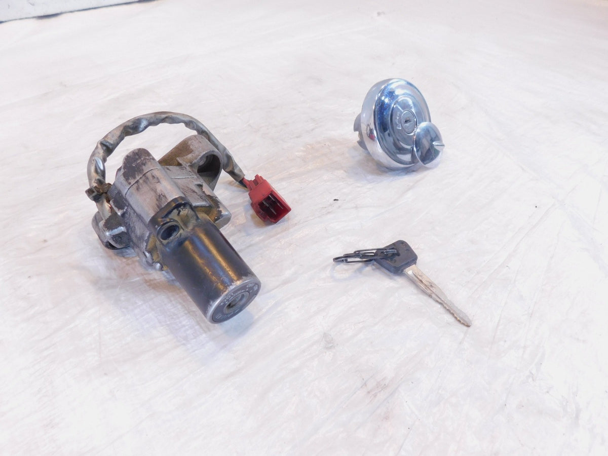 Yamaha V-Star 650 XVS650 1100 Ignition Switch Fuel Tank Storage Lock Set w/ Key - C3 Cycle
