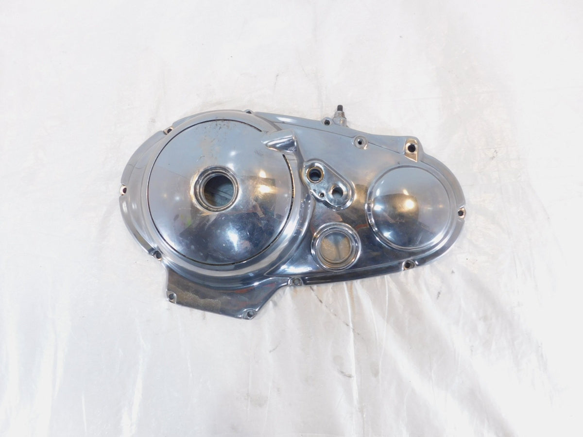 Harley Davidson Sportster 883 1200 Chrome Left Engine Primary Chain Clutch Cover - C3 Cycle
