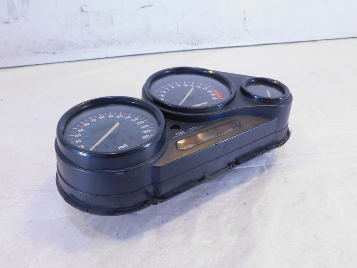 1990-1993 Kawasaki Ninja ZX6 ZX600D Speedo Speedometer Meter Tach Temp Gauges - C3 Cycle