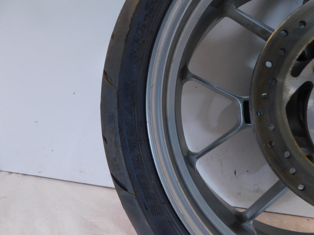 2007 2008 2009 Aprilia Shiver 750 SL750 Gray Rear Wheel Rim & Brake Rotor - C3 Cycle