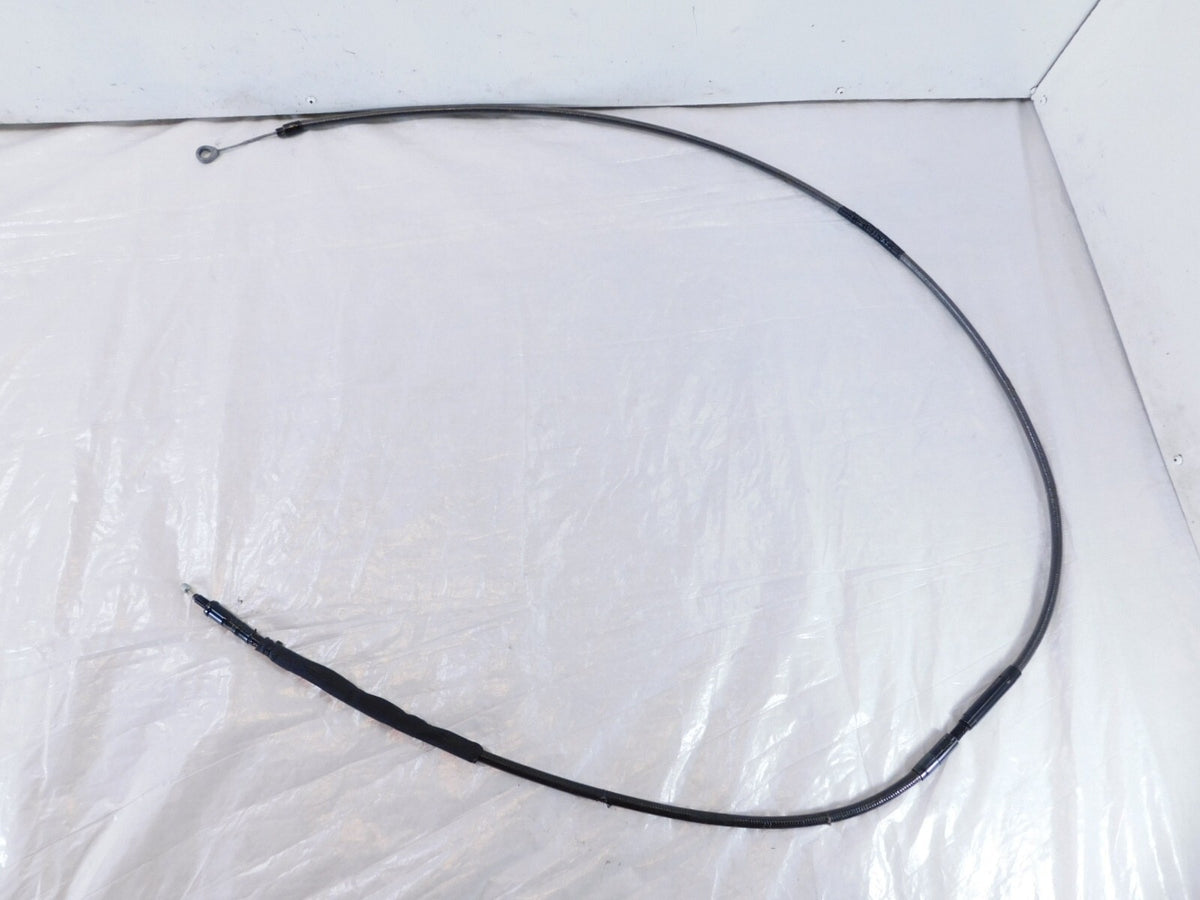 Harley Touring Road King Electra Street Glide Black Braided Clutch Cable Line - C3 Cycle