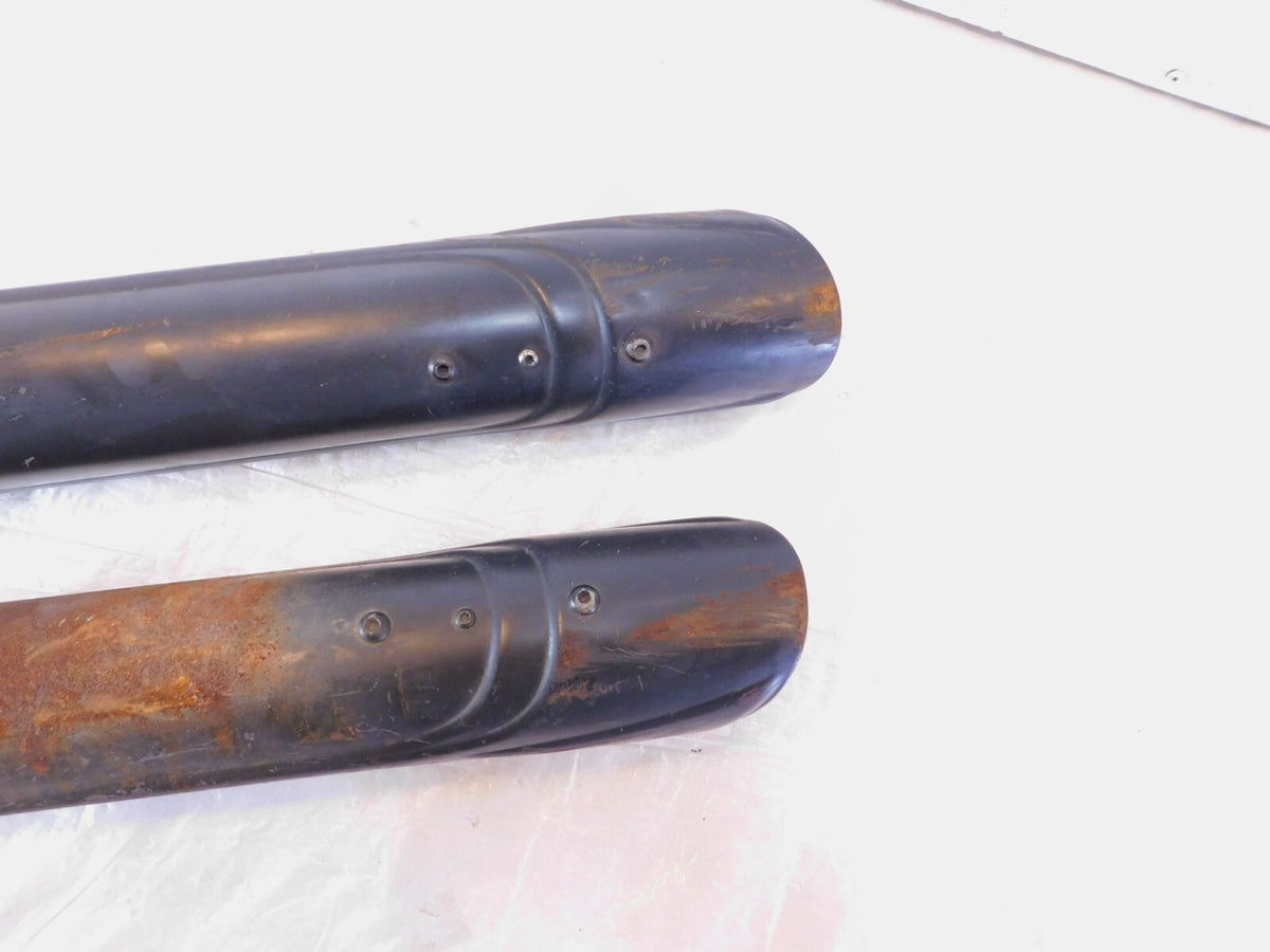 Harley Touring Road King & Electra Glide Black Slip On Exhaust Pipe Mufflers - C3 Cycle