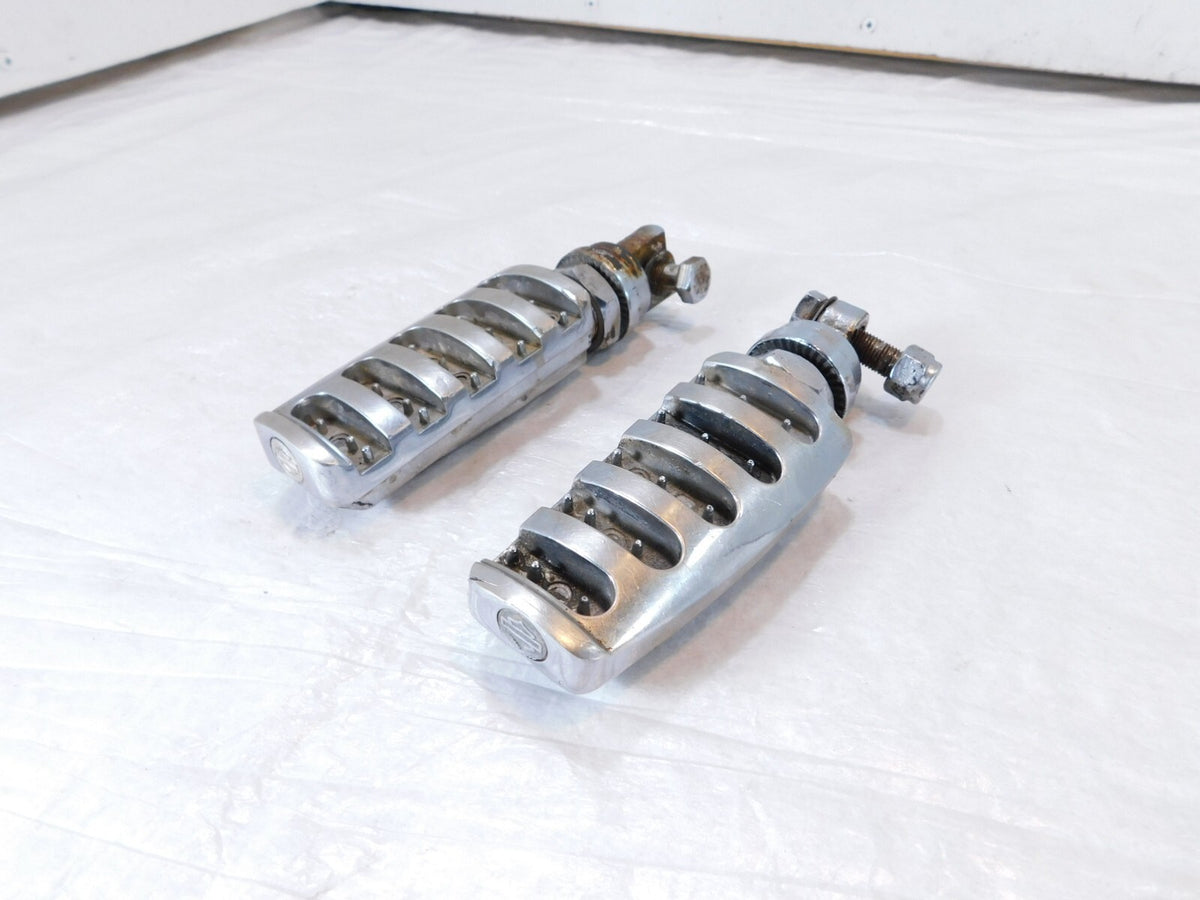Harley Touring FXR Dyna Sportster & Softail Chrome Foot Peg Footpeg Footrests - C3 Cycle