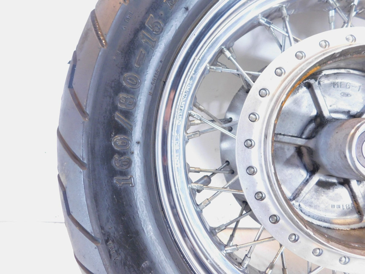 2004-2006 Honda VT750 VT750C Shadow Aero 750 Chrome Laced Rear Wheel Rim & Tire - C3 Cycle