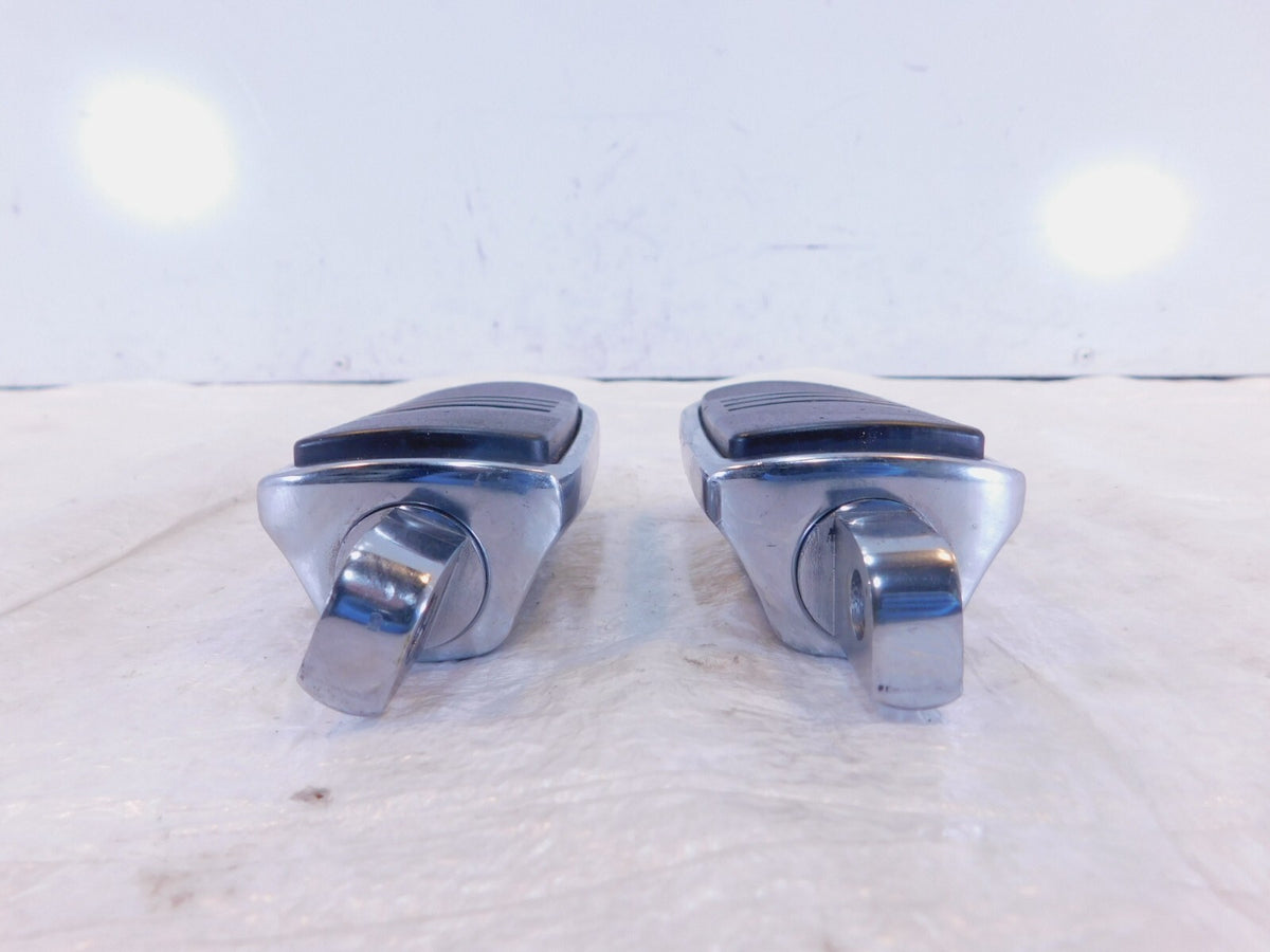 Harley Touring FXR Dyna Sportster & Softail Metal & Rubber Footpegs Footrests - C3 Cycle