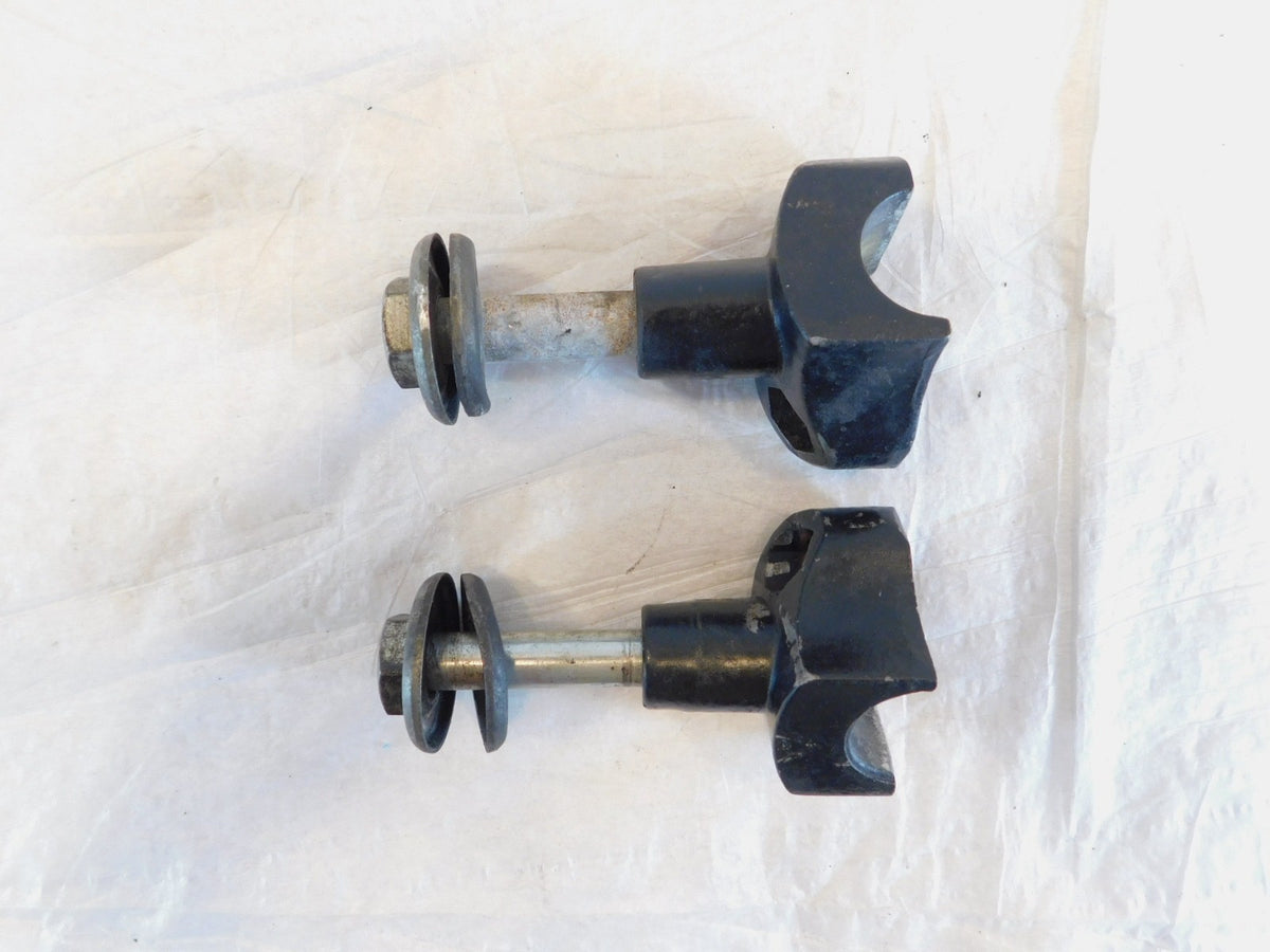 Harley Davidson Sportster 883 & 1200 & Dyna Black Handlebar Bar Riser Clamps - C3 Cycle