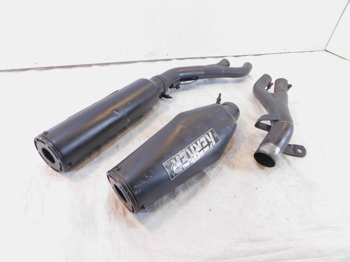 1985-07 Yamaha V-Max VMX12 VMX1200 Slip on Exhaust Mufflers & Header Pipe Parts - C3 Cycle