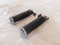 Harley Davidson FXR Dyna Sportster & Softail Black Rubber Footpegs Footrests - C3 Cycle