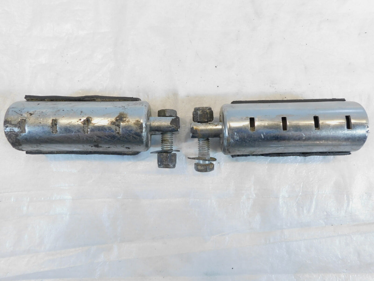 Harley Touring FXR Dyna Sportster & Softail Black Rubber Footpegs Footrests