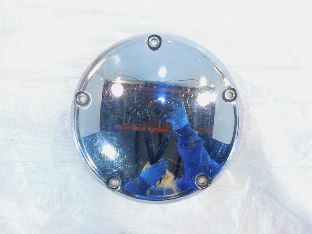 Harley Davidson Twin Cam Touring Dyna Softail Chrome Derby Clutch Cover 25415-99 - C3 Cycle