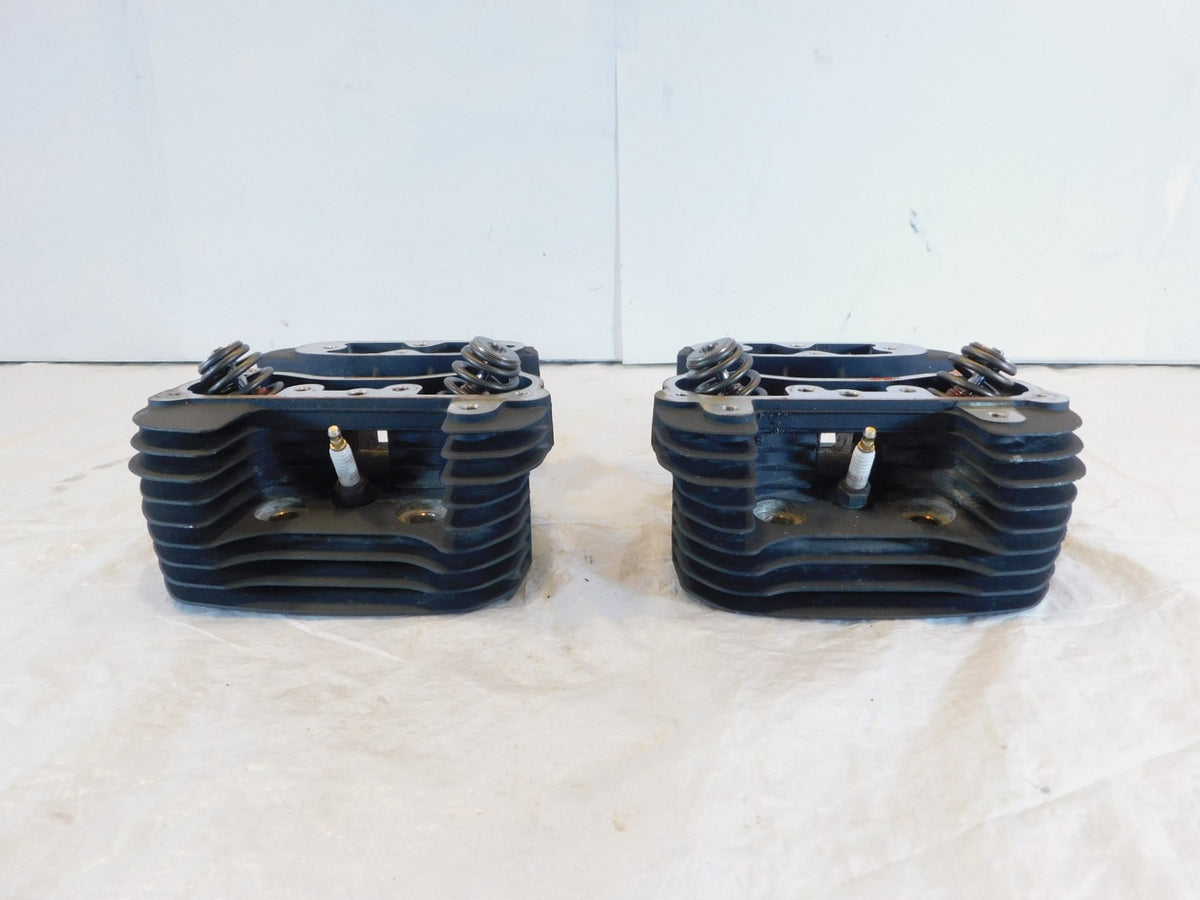 2009-2010 Buell XB XB12 Firebolt Lighting Ulysses Black Cylinder Heads w/ Valves - C3 Cycle