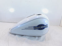 Harley Davidson Softail Heritage Classic & Fat Boy White Fuel Gas Tank - Dented - C3 Cycle
