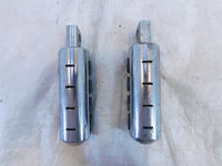 Harley Touring Dyna Sportster & Softail ISO Chrome & Rubber Footpeg Footrests - C3 Cycle