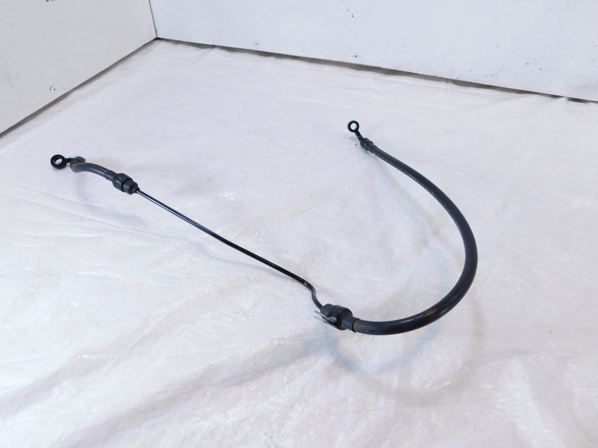 Harley Davidson Sportster 883 & 1200 Custom Front Wheel Black Brake Line Hose - C3 Cycle